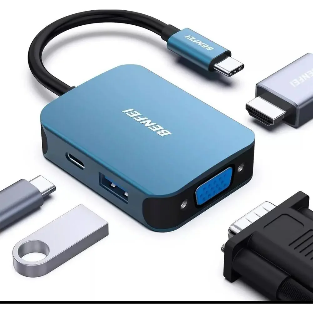 4 in 1 USBC to HDMI Adapter with Type-C Power Delivery for MacBook Pro/Air 2023